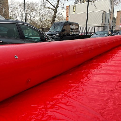Red Inflatable Aqua Dam