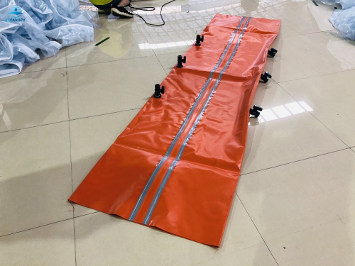 PVC Tarpaulin Orange Water Filled Irrigation Tube