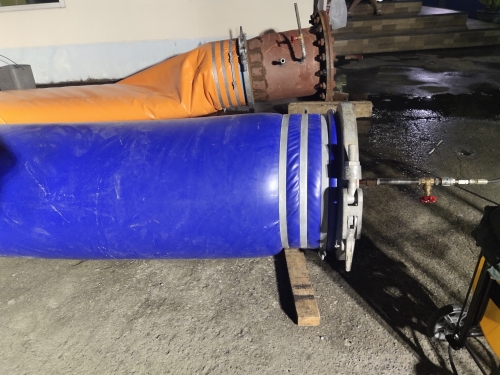 PVC Tarpaulin Blue Water Filled Flood Barrier