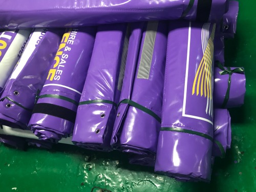 Purple PVC Tarpaulin Soundproof Blankets Noise Barrier Sheet