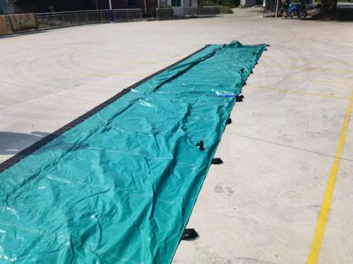 PVC Tarpaulin Green Water Gate Flood Barrier