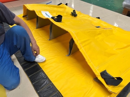 PVC Tarpaulin Yellow Water Gate Flood Barrier