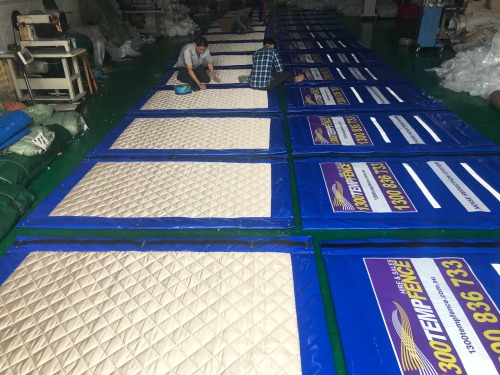 Blue PVC Tarpaulin Soundproof Blankets Noise Barrier Sheet