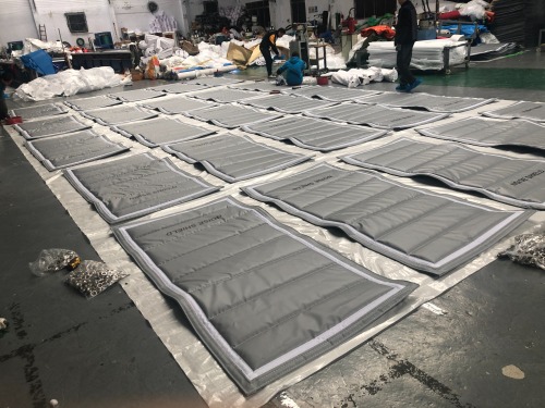 Grey PVC Tarpaulin Soundproof Blankets Noise Shield