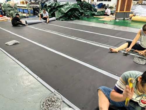 Grey PVC Tarpaulin Soundproof Blankets Noise Barrier Sheet with Black Lining