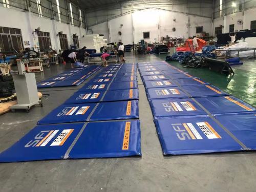 Blue PVC Tarpaulin Soundproof Blankets Noise Barrier Sheet SFI