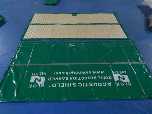 Green PVC Tarpaulin Soundproof Blankets Noise Barrier Sheet Blockmesh