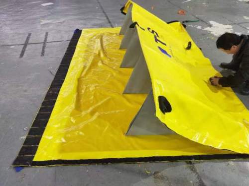 PVC Tarpaulin Yellow Water Gate Flood Barrier - TWS