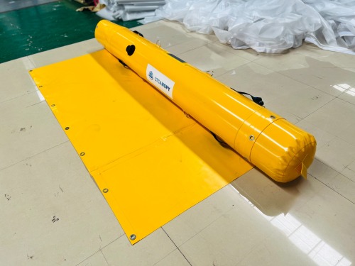 Yellow PVC Tarpaulin Water Diversion Tube