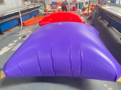 Purple PVC Tarpaulin Water Storage Bladder Water Bladder Tank