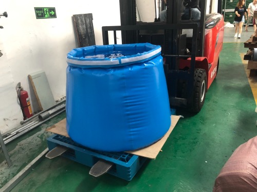 Blue PVC Tarpaulin Onion Tank Water Storage