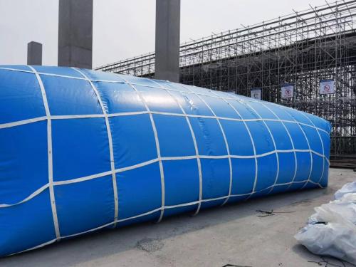 Blue PVC Tarpaulin Inflatable Bridge Preloading Water Bladder Storage Tank