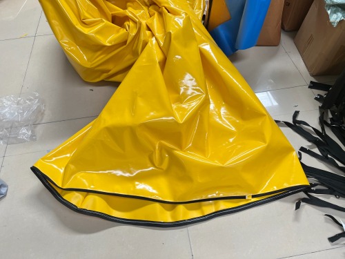 Yellow PVC Tarpaulin Mine Ventilation Ducting PCA Duct