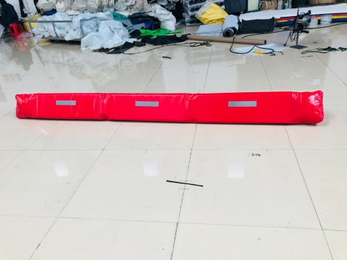 Red PVC Tarpaulin Triangular Flood Barrier