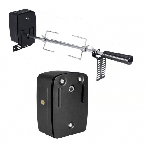 Stainless Steel Grill Rotisserie Kit with Electric Motor