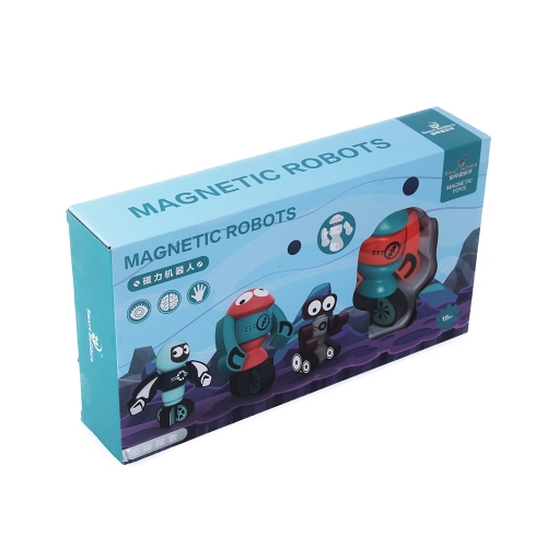 Magnetic Robot Magnets for Kids with Storage Box - Educational Magnet Stacking Building Toys for Boys and Girls Ages 3 and Up