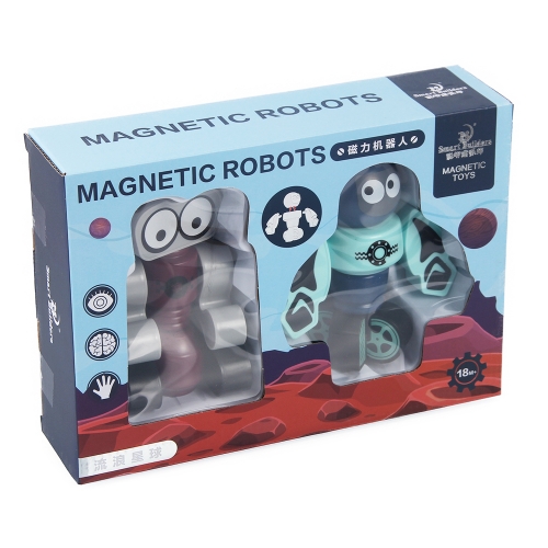 Magnetic Robots for Kids Building Blocks Magnet Toys Stacking Robots Toy Educational Gifts for Boys Girls and Toddlers