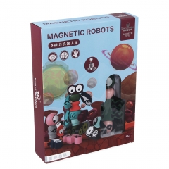 Magnetic Robots Toy, Kids Robot Magnetic Blocks Stacking Robots Educational Playset Learning Story Bots Travel Gift for Old Boys and Girls Preschool Toddlers
