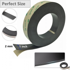 Flexible, Adhesive Magnetic Tape Anisotropic - Heavy Duty, Double Coated Rubber 3m Adhesive - Great for Crafts, Projects, Refrigerators, Organization, Craft and DIY Projects Sticky Magnet