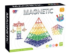 200 Pieces Magnetic Building Sticks Block Toys, Children Intelligence Learning STEM Toys and Brain Training Set for Kids and Adults