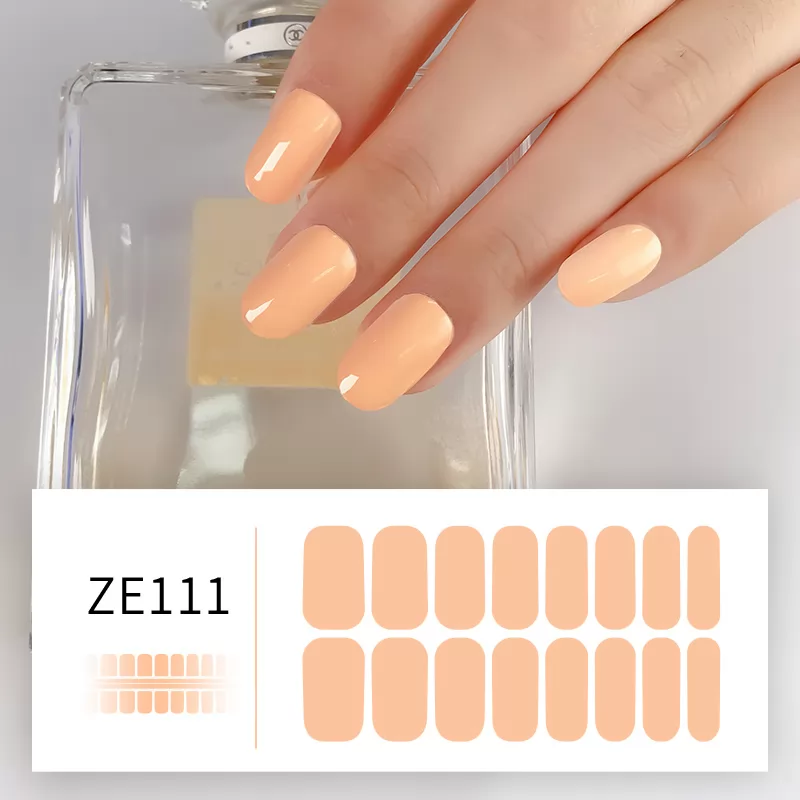 Solid Color Nail Sticker ZE111 to ZE120