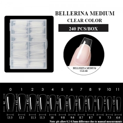 BELLERINA MEDIUM CLEAR COLOR 240pcs/box-2