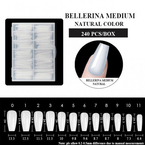 BELLERINA NATURAL COLOR 240pcs/box-2