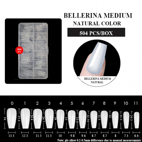 BELLERINA NATURAL COLOR 504pcs/PP box