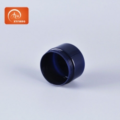 Plastic Cosmetic Jar For Skin Care Products 120ml PET Custom Blue Screw Cap Round Thick Wall Wide Mouth
