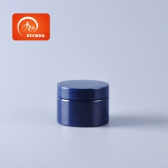 Plastic Cosmetic Jar For Skin Care Products 120ml PET Custom Blue Screw Cap Round Thick Wall Wide Mouth