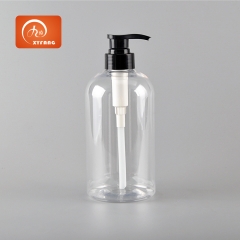 Hot sales 750ml PET Pump bottle Empty shampoo bottles with pump dispenser Cosmetic bottle container
