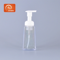Factory Wholesale Square PET foam bottle 300ml Transperant Refillable Foaming Soap Dispenser Pump Bottle