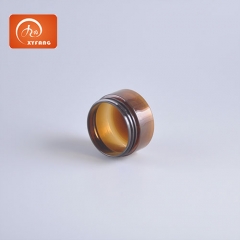 60ml hot sale Amber plastic jar with black screw lid Empty plastic jar for cosmetics, cream, hair gel
