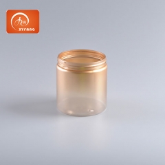 500ml Clear round plastic Pot Jars Leak Proof PET Cosmetic container Jars for Lotion, Cream