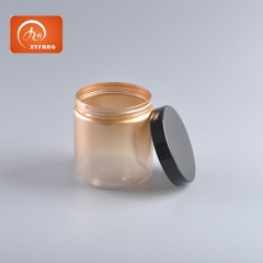 500ml Clear round plastic Pot Jars Leak Proof PET Cosmetic container Jars for Lotion, Cream