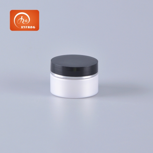 30ml Plastic jars Round White Leak proof Cosmetic container Jars with inner liners and lids for make up storage