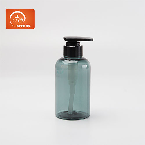 300ml Round clear shampoo and conditioner bottles Plastic decorative Lotion bottles  PET pump bottle dispenser ,Plastic Bottles with Pump Dispenser