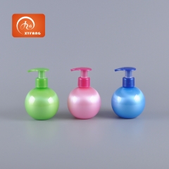 220m Ball round plastic bottel with pump Best Selling Biodegradable cosmetic containers
