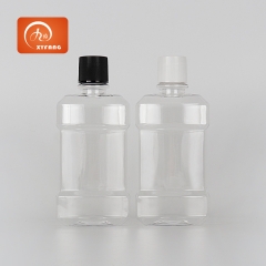 Factory new 250ml mouth wash liquid container Mouthwash liquid packaging Clear plastic bottle with srew cap