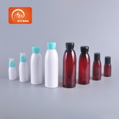 20ml 45ml 100ml 260ml 400ml Eco friendly skin care packaging set WHITE RED plastic liquid bottles Lotion hand pump bottle