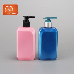 300ml High quality lotion bottle Plastic square container for cosmetics Luxury skin care packaging