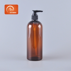 500ml Plastic Pump Lotion Bottles UV protection Amber Lotion Dispenser + Locking Lotion Pump For Body Wash Shampoo Massage Gel