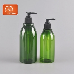 300ml Plastic Bottle PET Pump Dispenser-Shampoo bottle Shower gel Liquid soap bottle Customized Color Label Surface