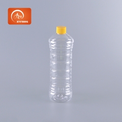 800ml Screw cap plastic bottle Round clear threaded PET bottle Squeeze bottle for Personal care household cleaning products