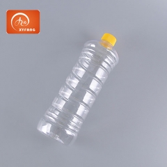 800ml Screw cap plastic bottle Round clear threaded PET bottle Squeeze bottle for Personal care household cleaning products