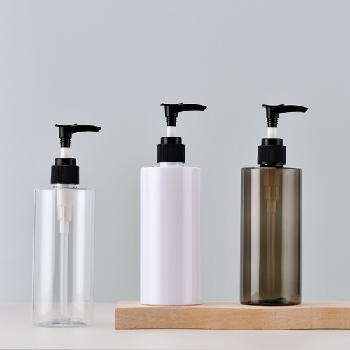 300ml Pet Plastic bottle with lotion pump Luxury shampoo bottle Blue shower gel bottle Big capacity hand wash bottle