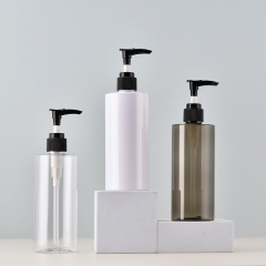 300ml Pet Plastic bottle with lotion pump Luxury shampoo bottle Blue shower gel bottle Big capacity hand wash bottle