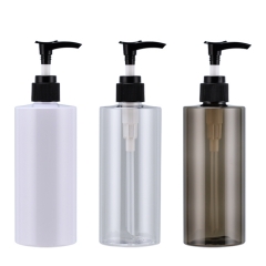 300ml Pet Plastic bottle with lotion pump Luxury shampoo bottle Blue shower gel bottle Big capacity hand wash bottle