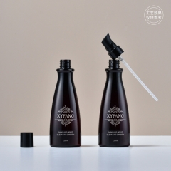 120ml黑色乳液瓶高端化妆品精华液瓶护发素油瓶