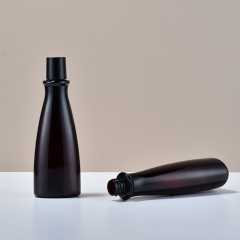 120ml黑色乳液瓶高端化妆品精华液瓶护发素油瓶
